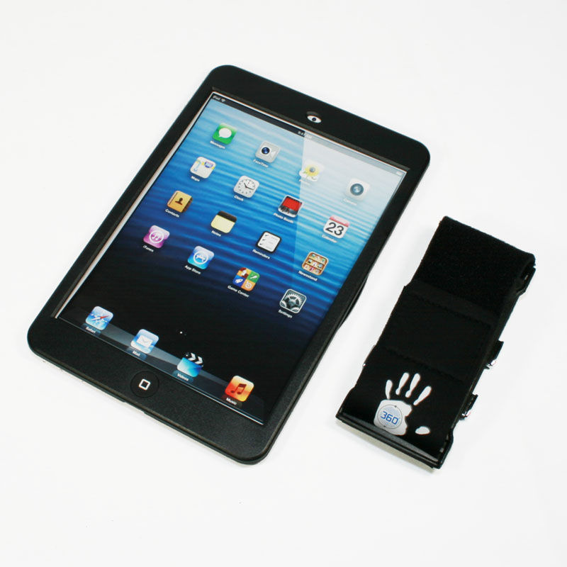 iPad miniが手のひらにピタ！混雑時も落下の心配要らずの