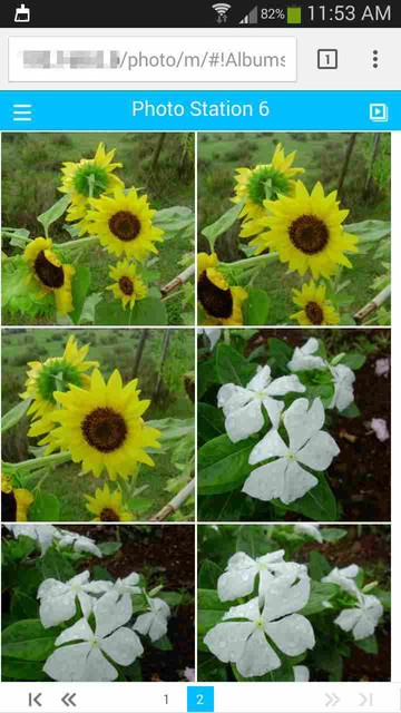 DS PhotoはNASに移動した写真も外出先で見ることができる。