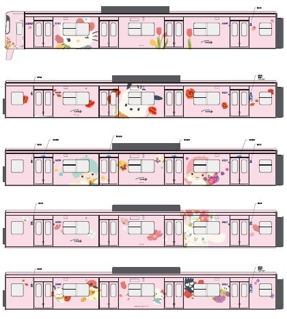 キティちゃん電車②