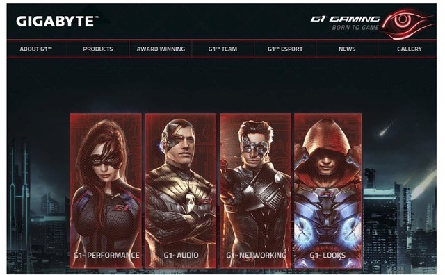 ゲーマー向けの専用サイト「G1 GAMING」