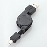 巻き取りmicro USBケーブル Androidスマートフォンの充電&データ転送に 必要な長さに調整して使える。 持ち運びにも便利 XPERIA、GALAXY 、ARROWS、AQUOS Phone、REGZA Phone、HTCなどに対応