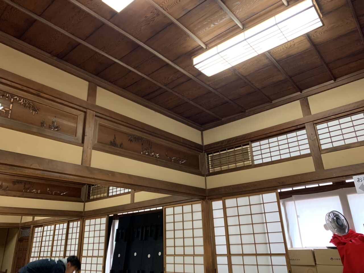 和室天井補修 室内足場 迫力アリ 伊藤工務店 府中