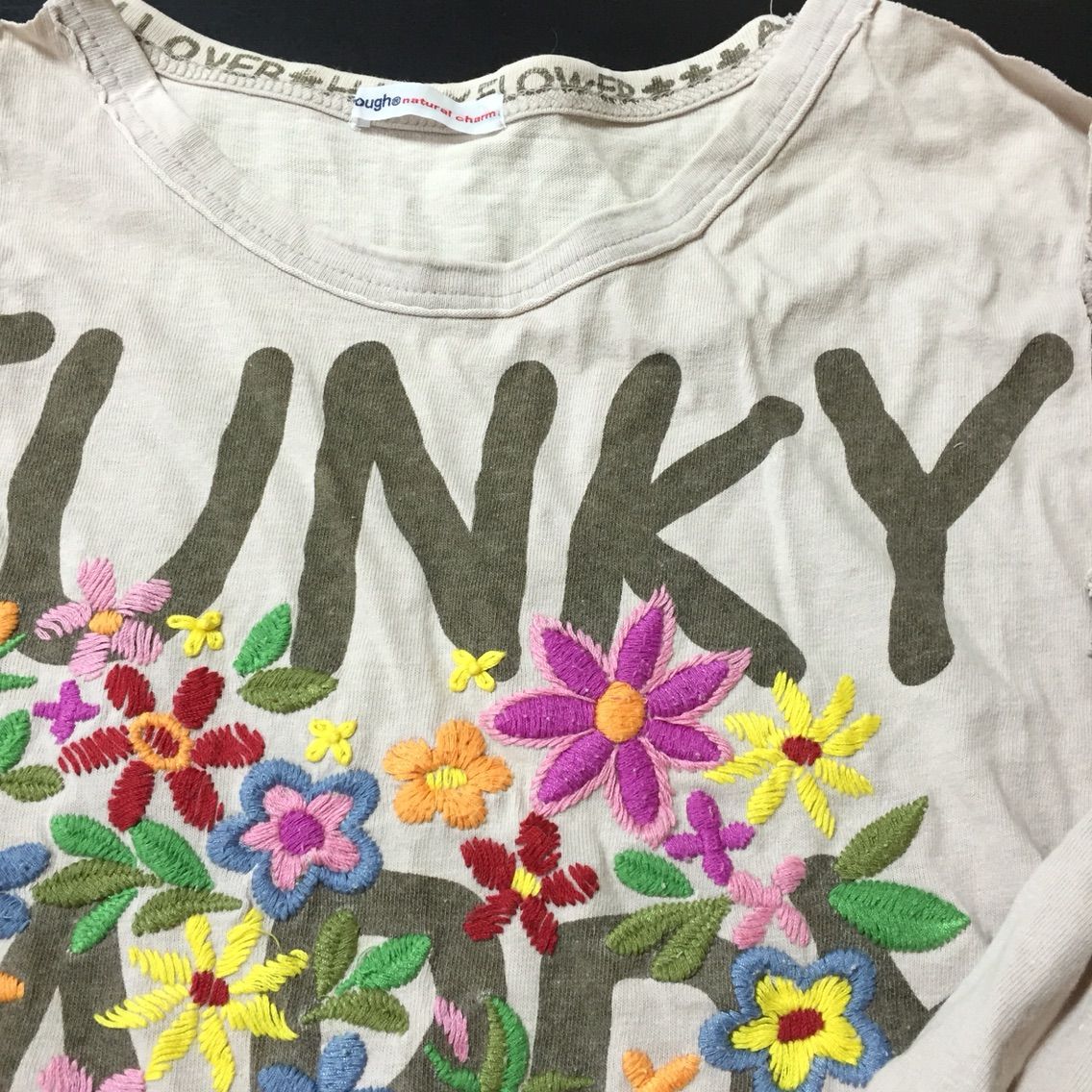 刺繍のtシャツリメイクバッグ いとをあむ