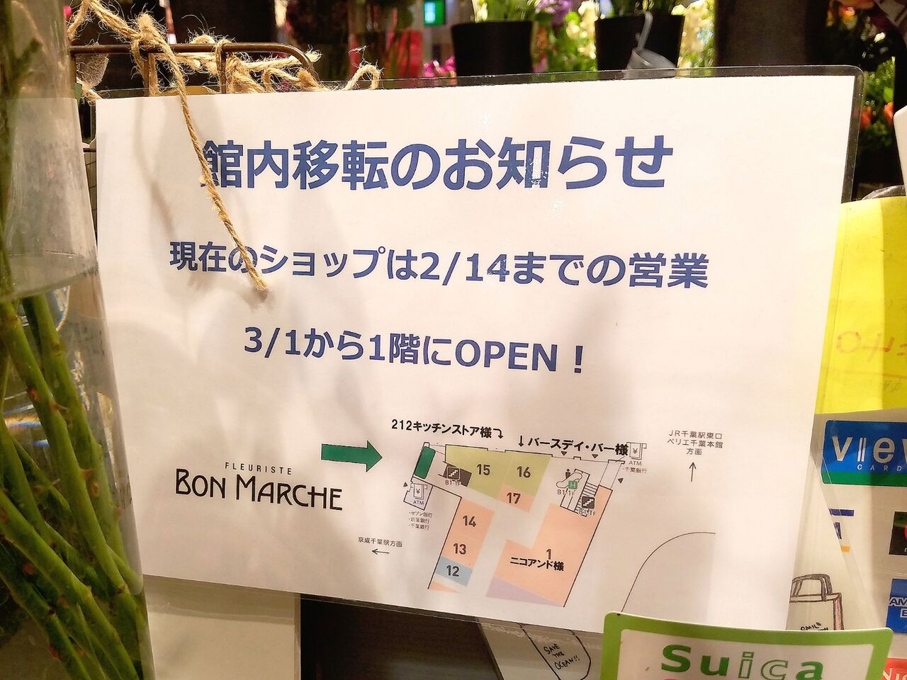 中央区新千葉 ペリエ千葉 内にある花屋さん Fleuriste Bon Marche フルーリストボンマルシェ が館内移転リニューアルオープンするらしい ちば通信 千葉県千葉市の地域情報サイト 中央区新千葉 ペリエ千葉 内にある花屋さん Fleuriste Bon Marche フルーリストボンマルシェ が館内移転リニューアルオープンするらしい ちば通信 千葉県千葉市の地域情報サイト