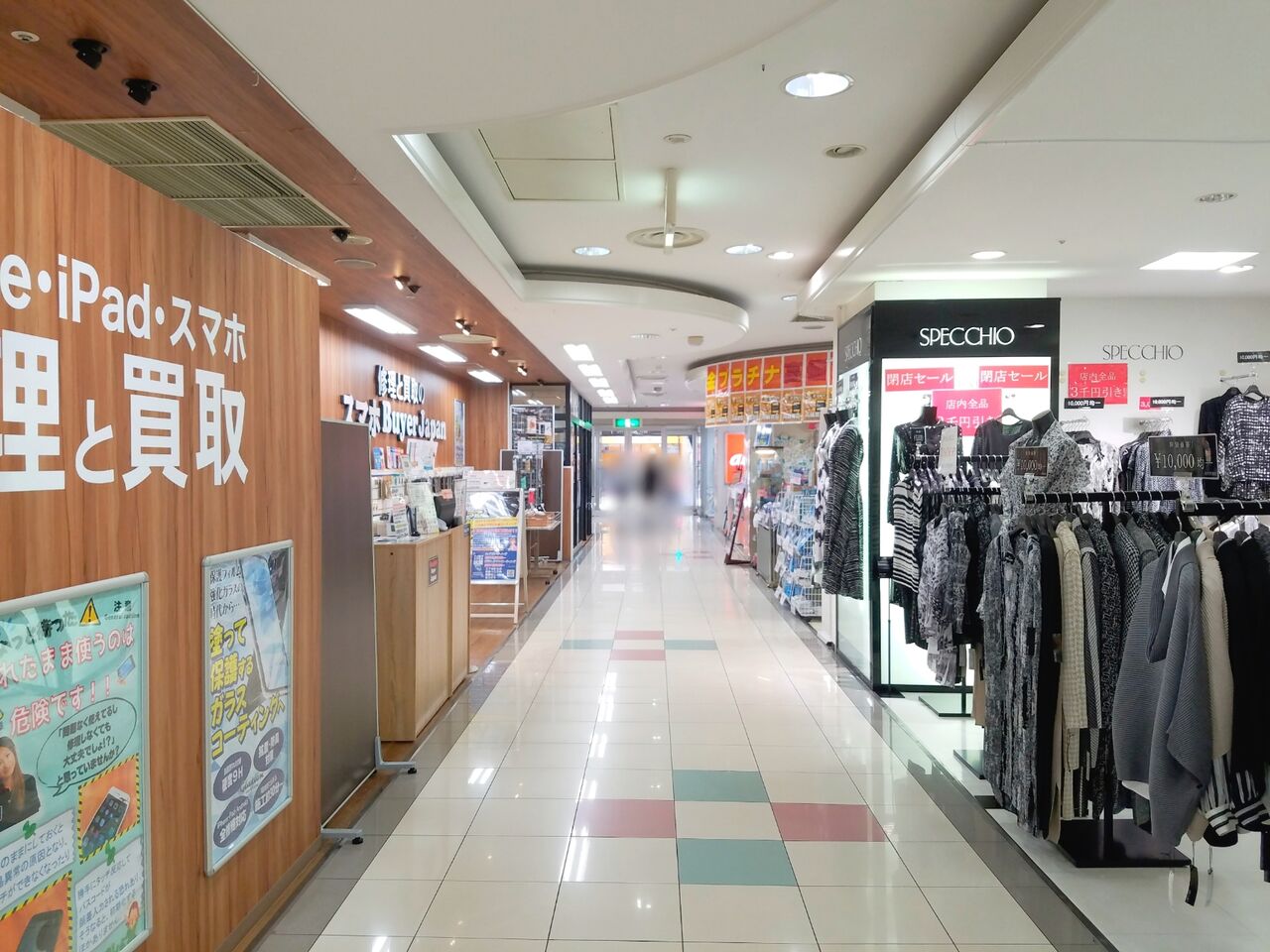 中央区本千葉『Mio(ミーオ)』内にある『スマホBuyerJapan 千葉Mio店(スマホバイヤージャパン)』が改装工事に伴って閉店するらしい ...