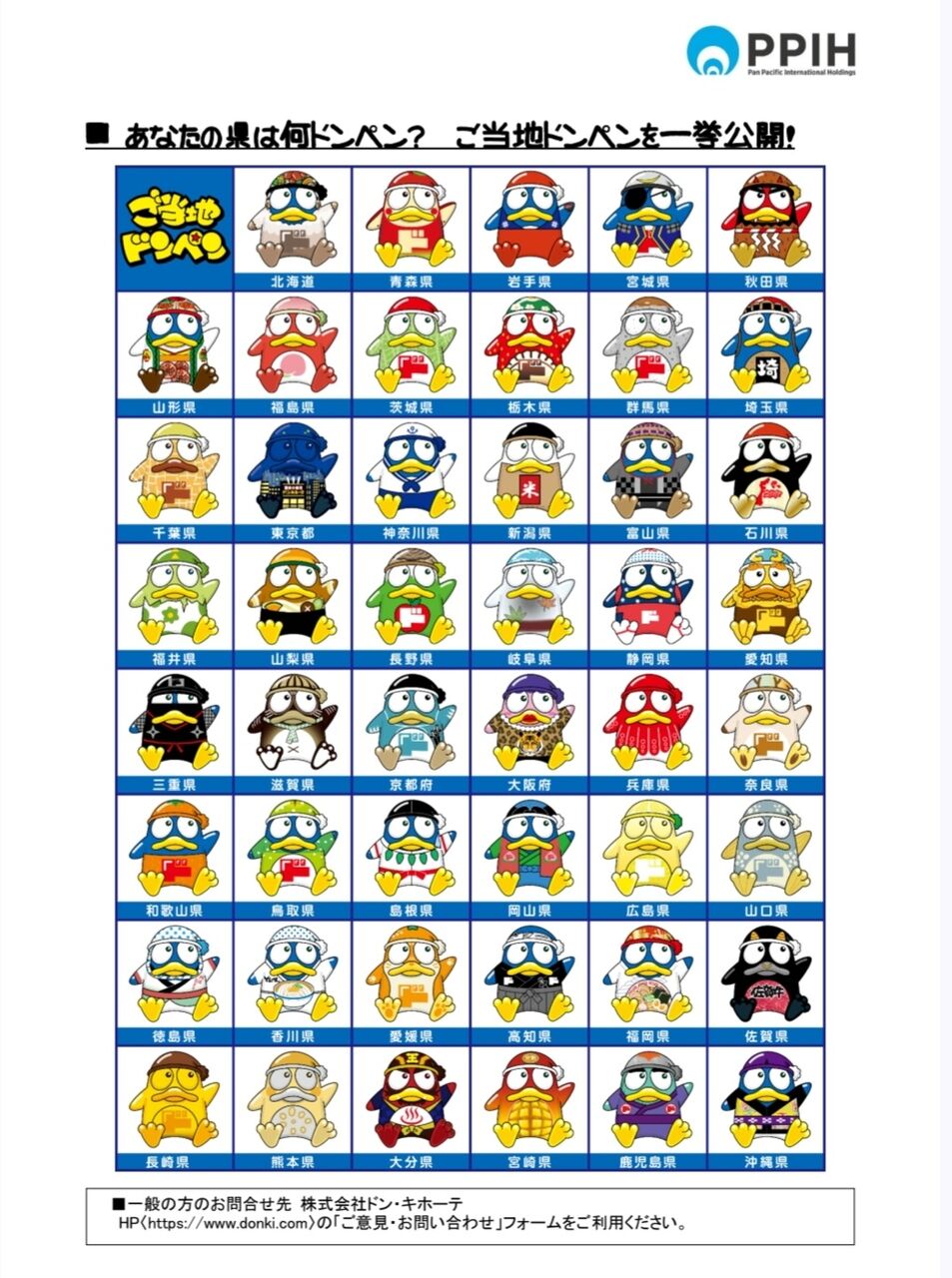 ドンキPOPライター作『ご当地ドンペンフィギュア』地域限定で発売