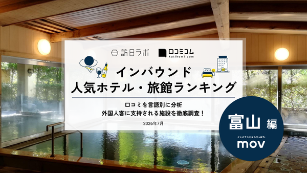 ンバウンド人気ホテル・旅館ランキング1