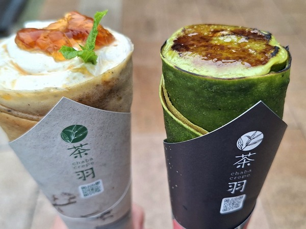 茶羽クレープ食レポ1