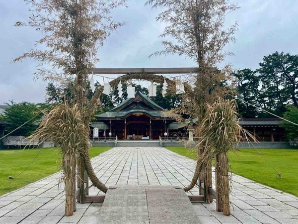 新潟縣護国神社 茅の輪 夏越大祓・茅の輪潜り神事