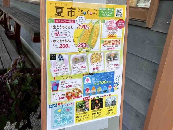 そら野テラスの夏市