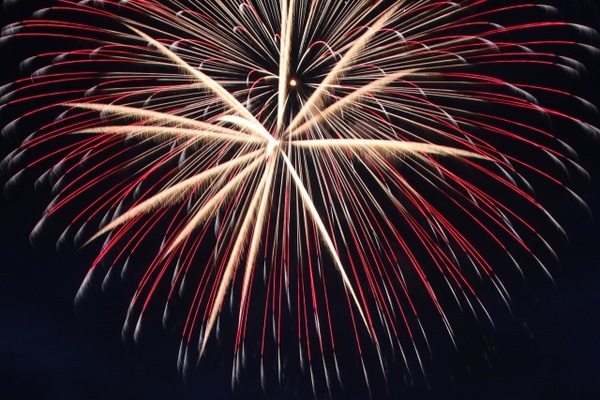 関屋浜 海の花火大会