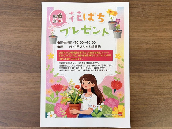 けしごむてん ちょこっと駄菓子てん 花ばちプレゼント
