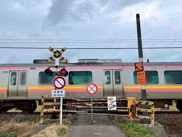踏切道 全面通行止め