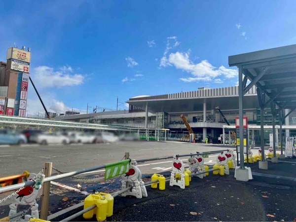 新潟駅前歩行者通路変更