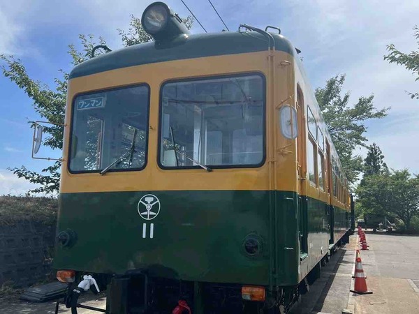 かぼちゃ電車修復完了記念式典
