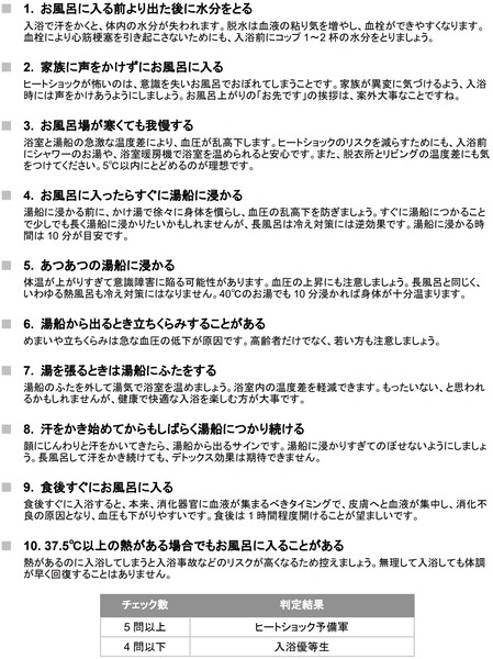 ヒートショック予備軍 新潟