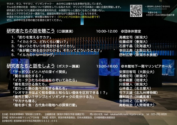 水の中の生き物の社会・知性・脳の話