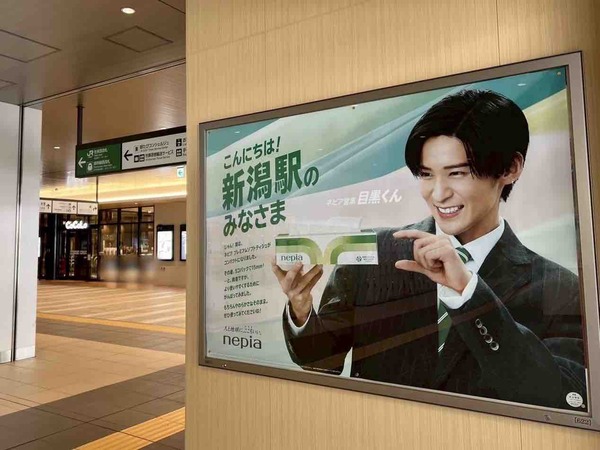 新潟駅 ネピア営業目黒くん
