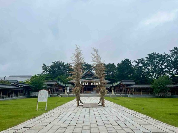 新潟縣護国神社 茅の輪 夏越大祓・茅の輪潜り神事