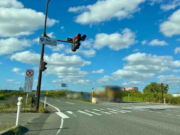 国道49号横越地区の通行形態を変更