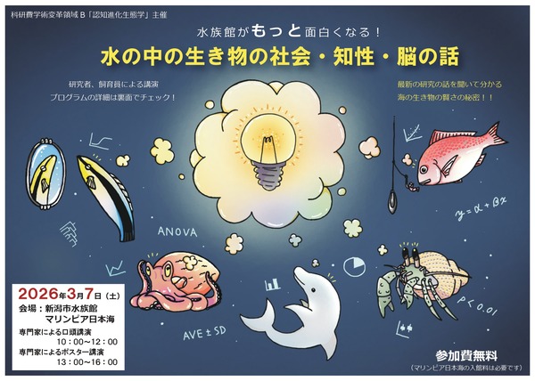水の中の生き物の社会・知性・脳の話