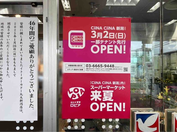 シーナシーナ新潟 ロピア