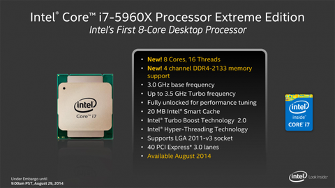 インテルが本命CPU「Haswell-E」を正式発表