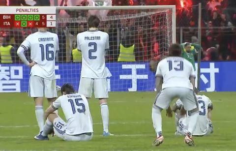 【悲報】イタリア、3大会連続でW杯出場を逃してしまうｗｗｗ