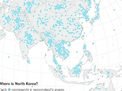 【悲報】アメリカ人に北朝鮮の場所を地球儀に指差させた結果…