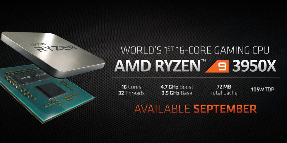 AMD、コスパ抜群な16コア32スレッドCPU「Ryzen 9 3950X」を発表 : IT速報