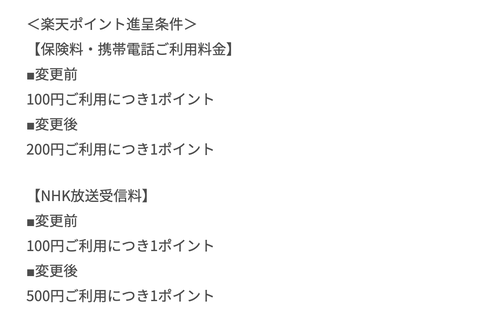 【悲報】楽天カード、またポイント改悪。モバイルのためにありがとう