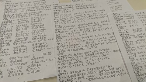 書くの大変そう