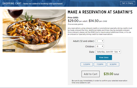 レストラン予約も可能