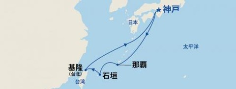今回の航路図