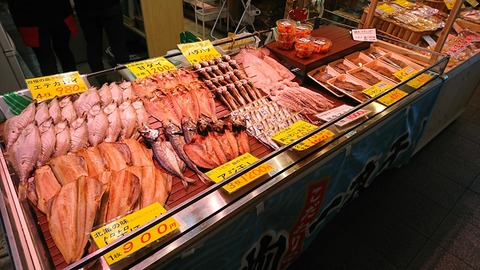 ぴかぴかの鮮度の魚