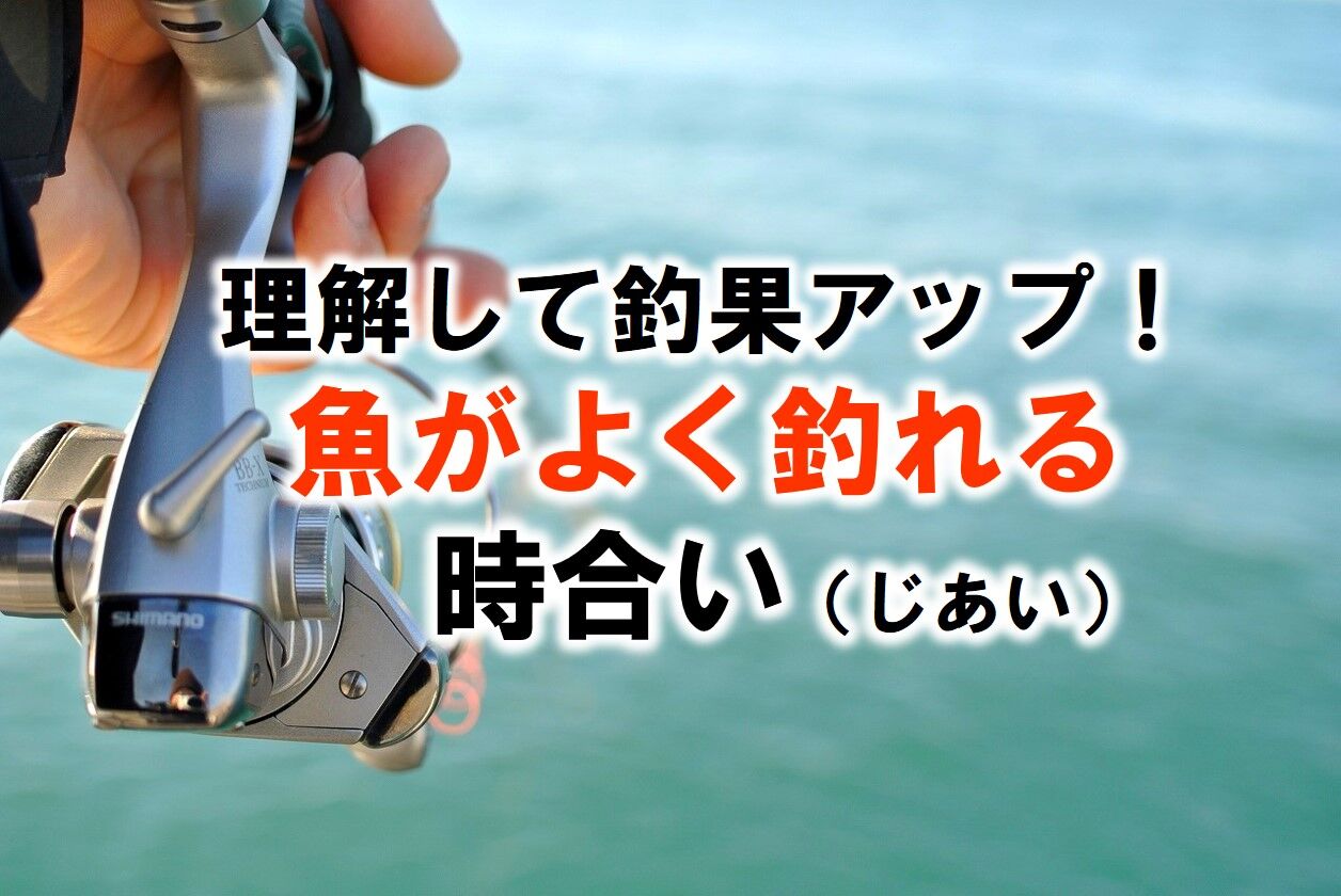 理解して釣果アップ 魚がよく釣れる 時合い じあい いついな ブログ 理解して釣果アップ 魚がよく釣れる 時合い じあい いついな ブログ