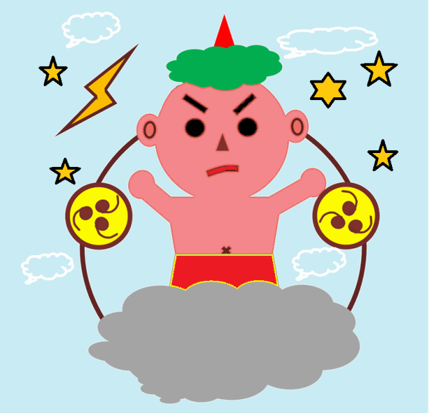 雷様のぬりえ つ ば さ 雷様のぬりえ つ ば さ