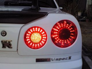 自動車のLEDバックライト