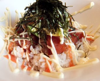 アボカド明太子マヨ丼