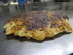 鉄板で焼く