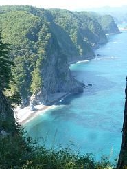 鵜巣岸壁 三陸ブルー