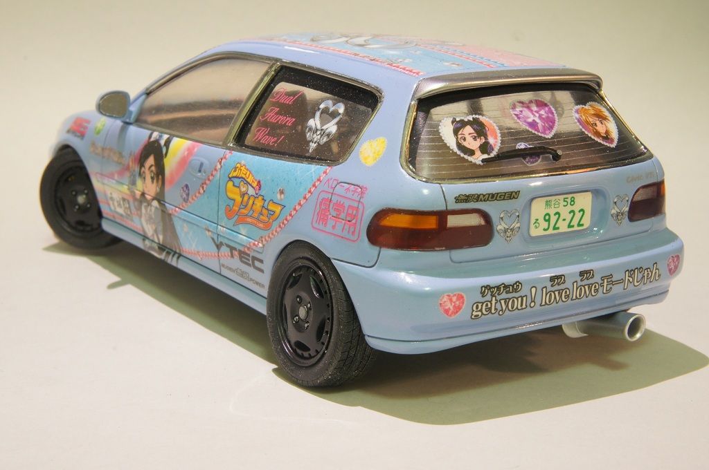 Eg4 シビック Vti 痛車 ふたりはプリキュア 完成品ガレージ Bladeのブログ Eg4 シビック Vti 痛車 ふたりはプリキュア 完成品ガレージ Bladeのブログ
