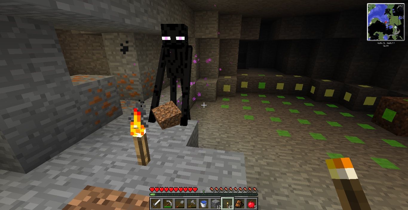 マイクラ工業日記初日 岩チョコの日記