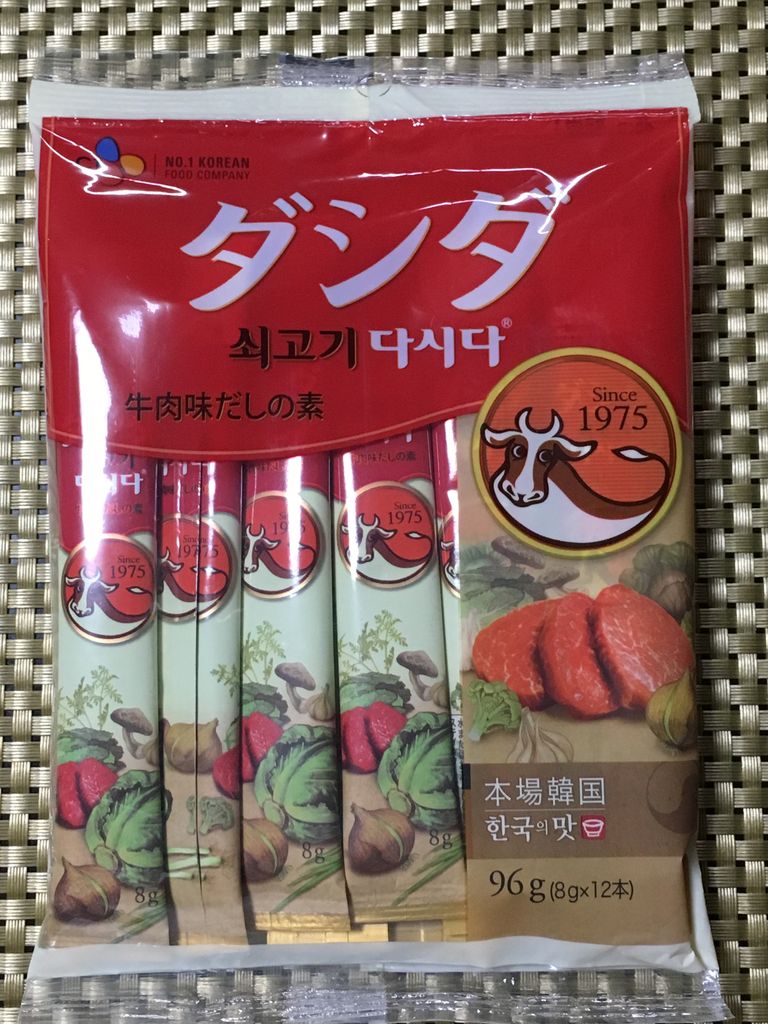 ダシダ 牛肉味だしの素 韓国の調味料 : 岩井ムートン店主の笑売ブログ