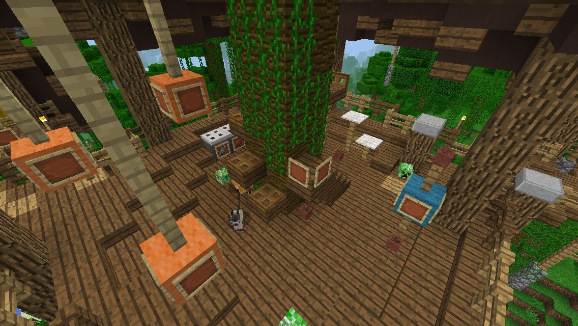 ジャングルの木に家を建てる ３ Aoinko S Minecraft Pe Daily