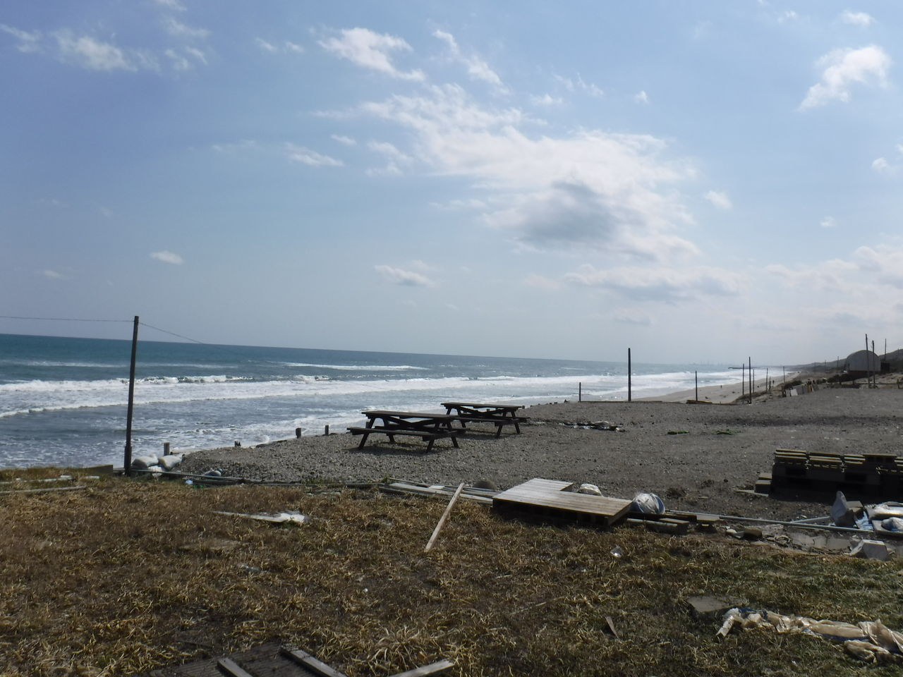 大竹海岸 茨城県鉾田市 イワナの散歩