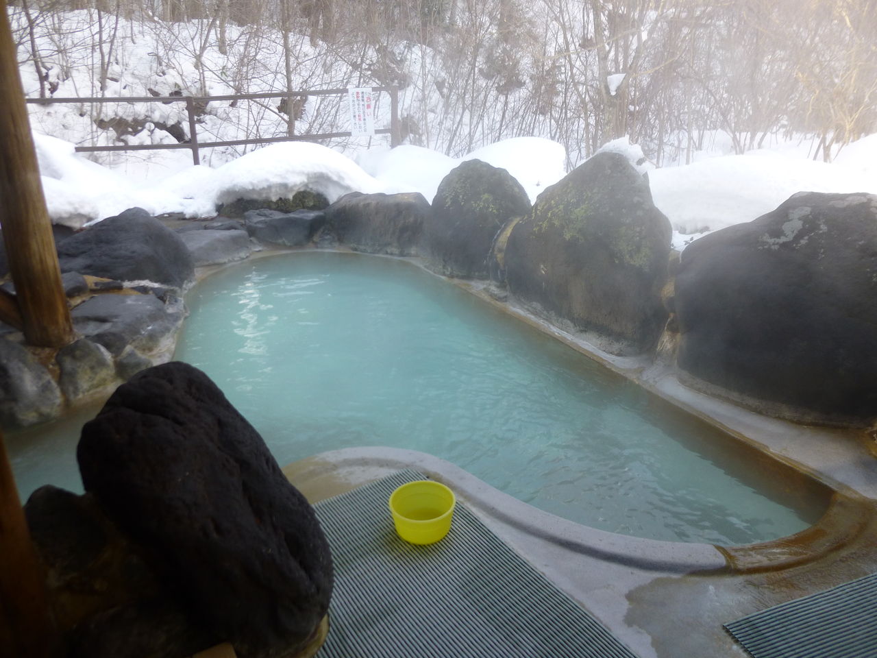 中ノ沢温泉 磐梯西村屋 福島県猪苗代町 イワナの散歩