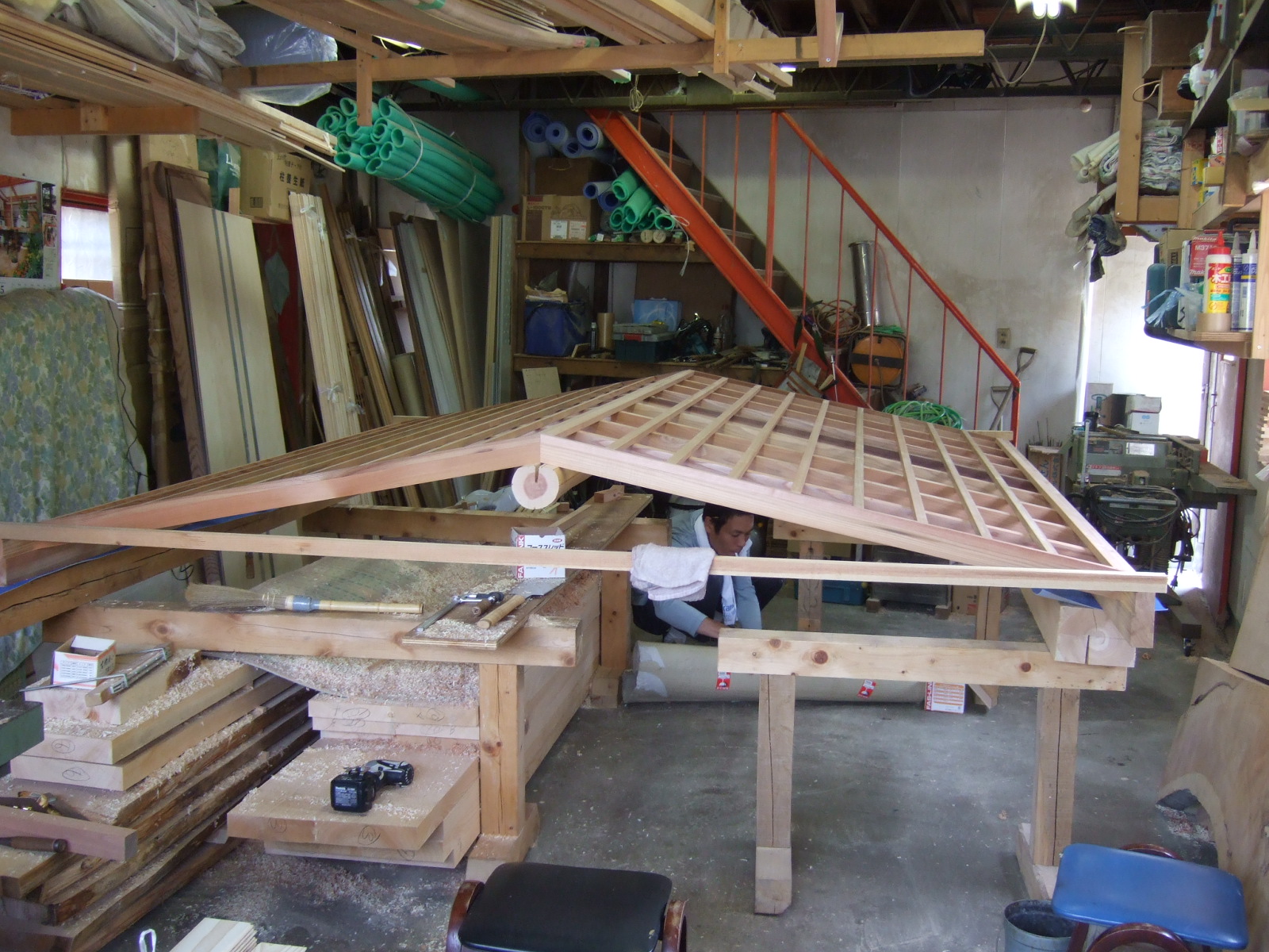 舟底天井の仮組 岩 崎 建 築 研 究 室 日 誌