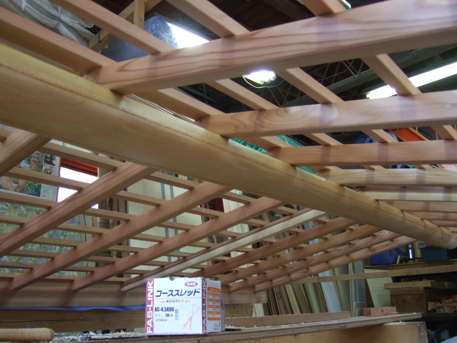 舟底天井の仮組 岩 崎 建 築 研 究 室 日 誌