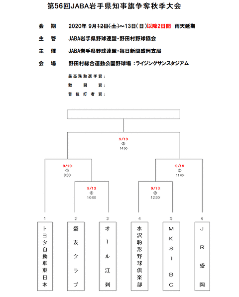第56回JABA県知事旗組み合わせ0911変更